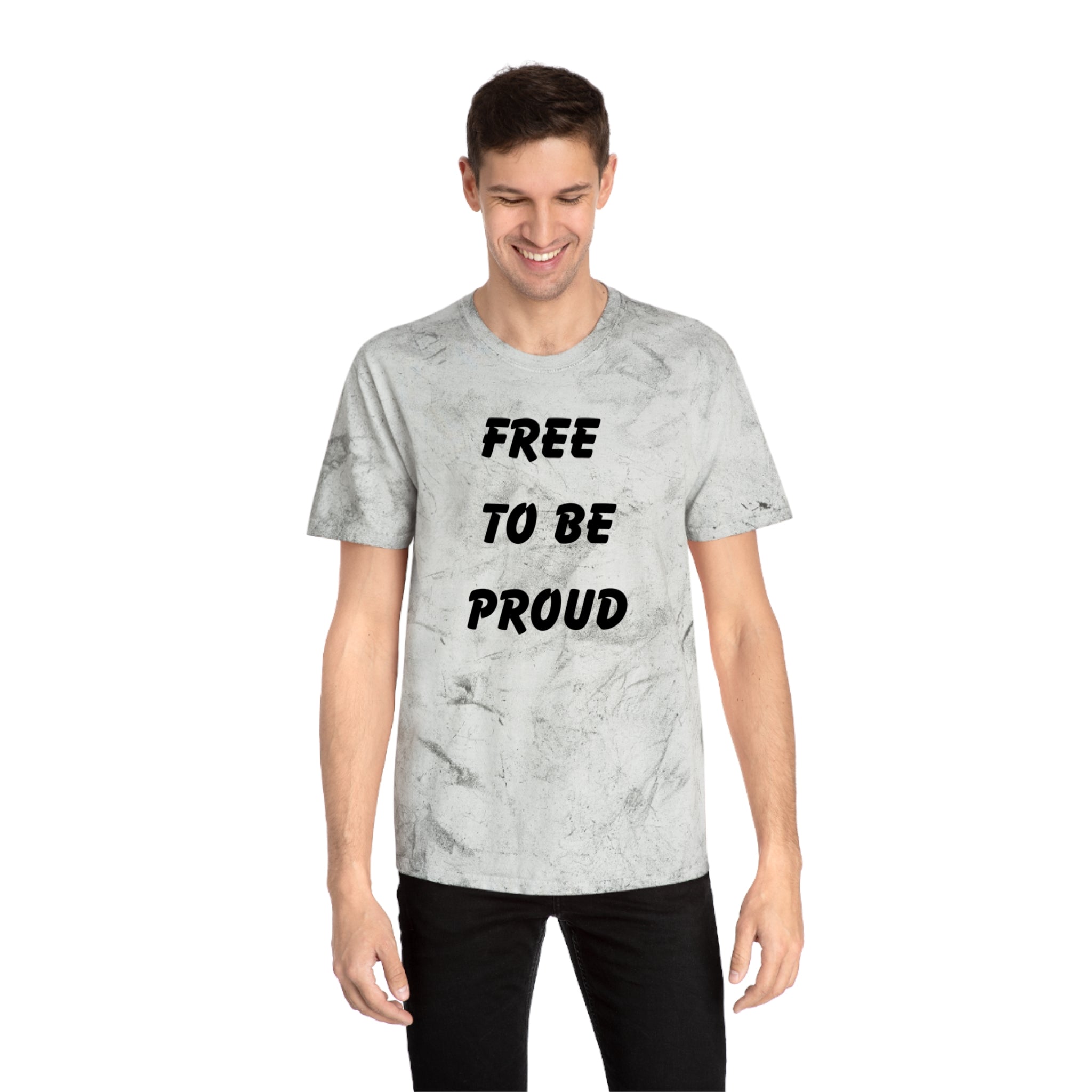 Unisex Signature Dye Tees - FREE TO BE PROUD, PROUD TO BE FREE