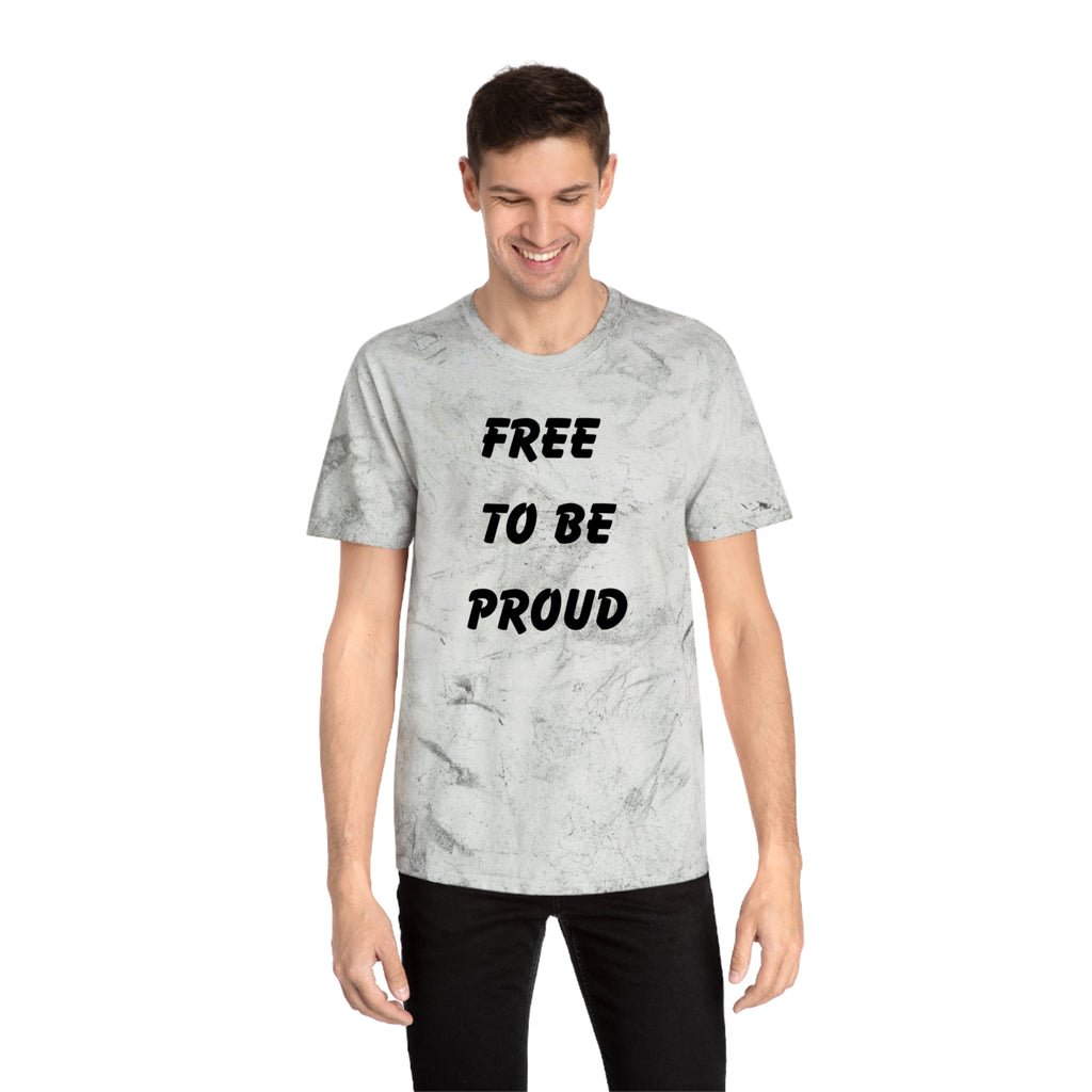 Unisex Signature Dye Tees - FREE TO BE PROUD, PROUD TO BE FREE