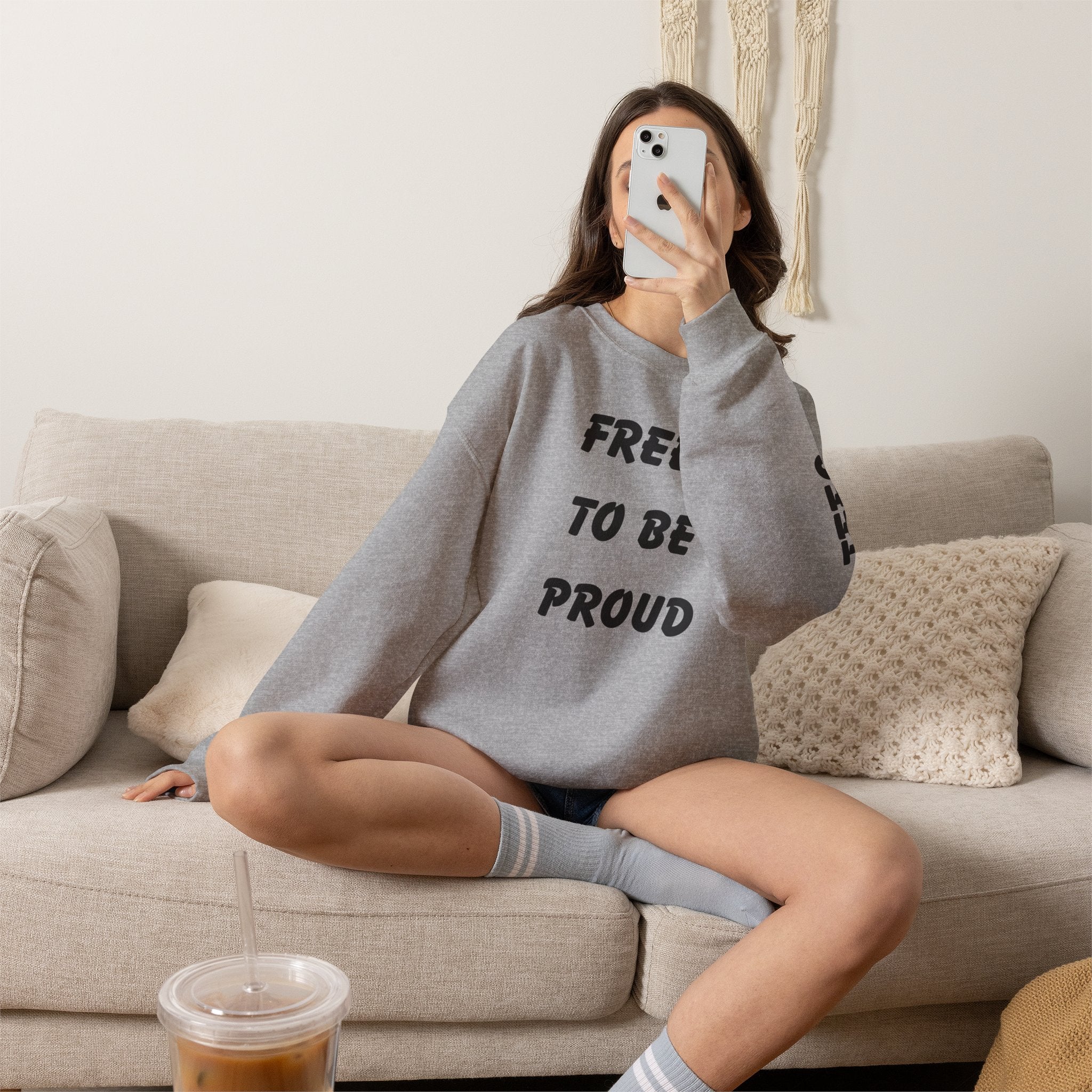 Unisex Signature Crewnecks - FREE TO BE PROUD, PROUD TO BE FREE