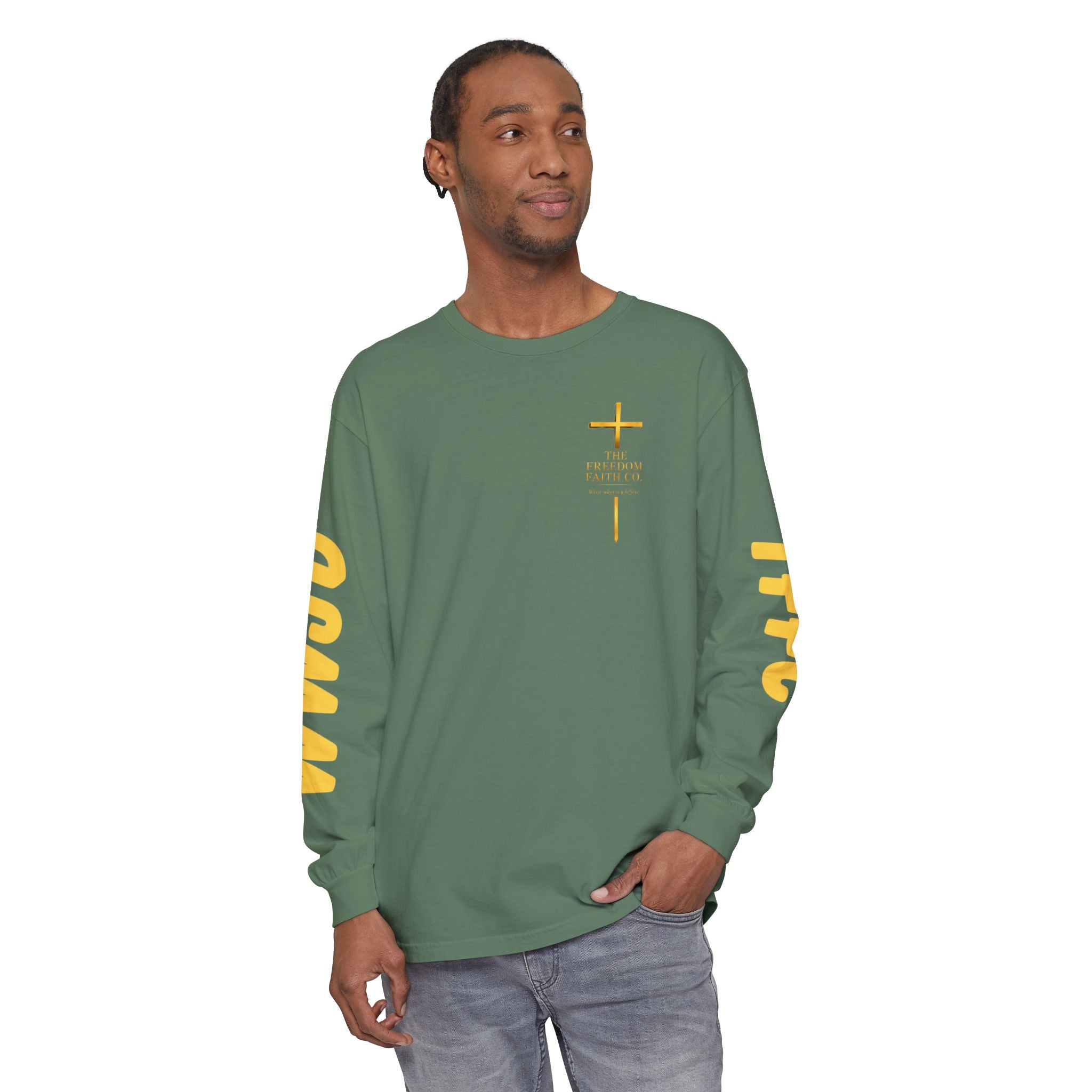 Freedom Faith Co Brand Long Sleeve Tee