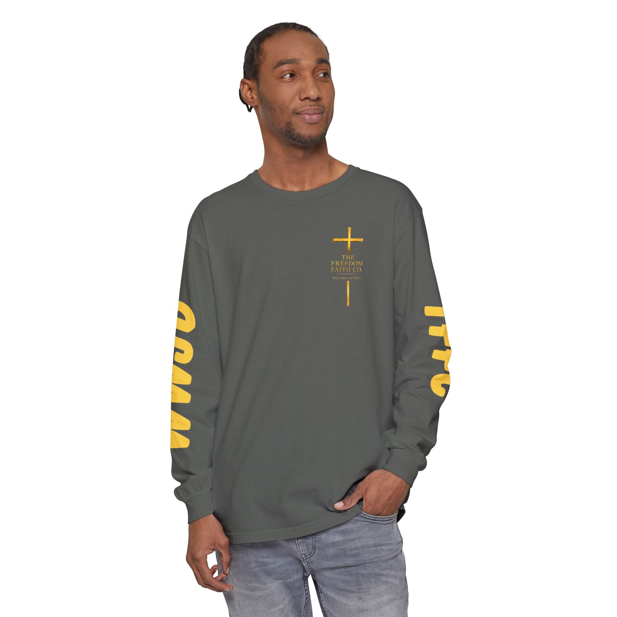 Freedom Faith Co Brand Long Sleeve Tee