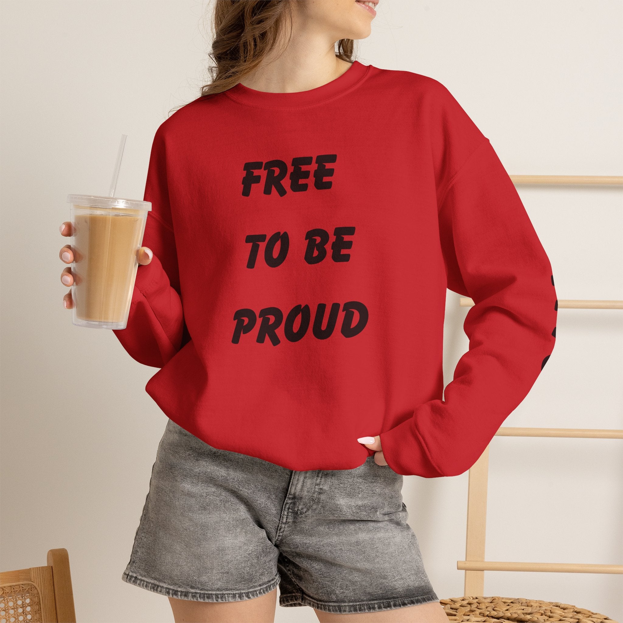 Unisex Signature Crewnecks - FREE TO BE PROUD, PROUD TO BE FREE