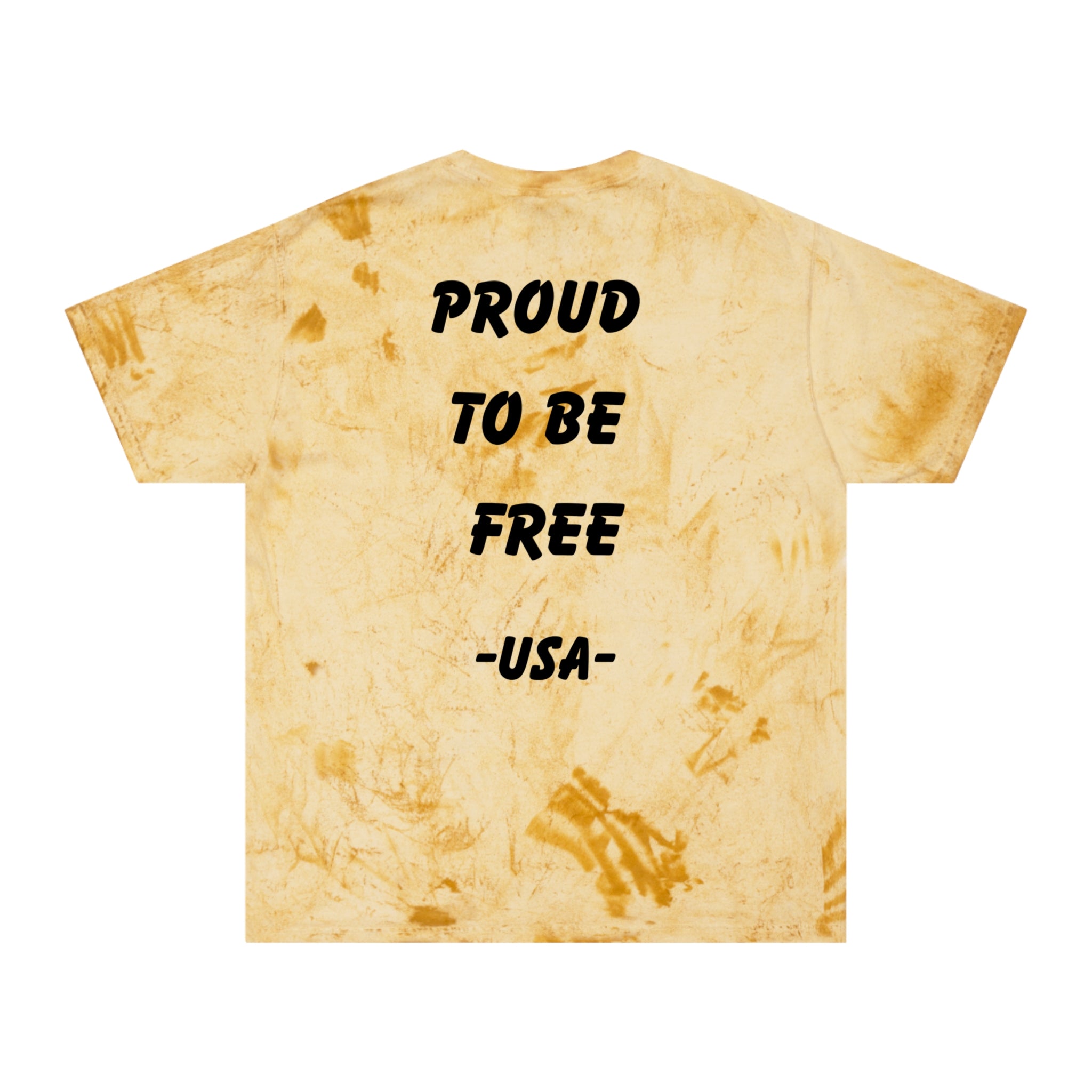 Unisex Signature Dye Tees - FREE TO BE PROUD, PROUD TO BE FREE