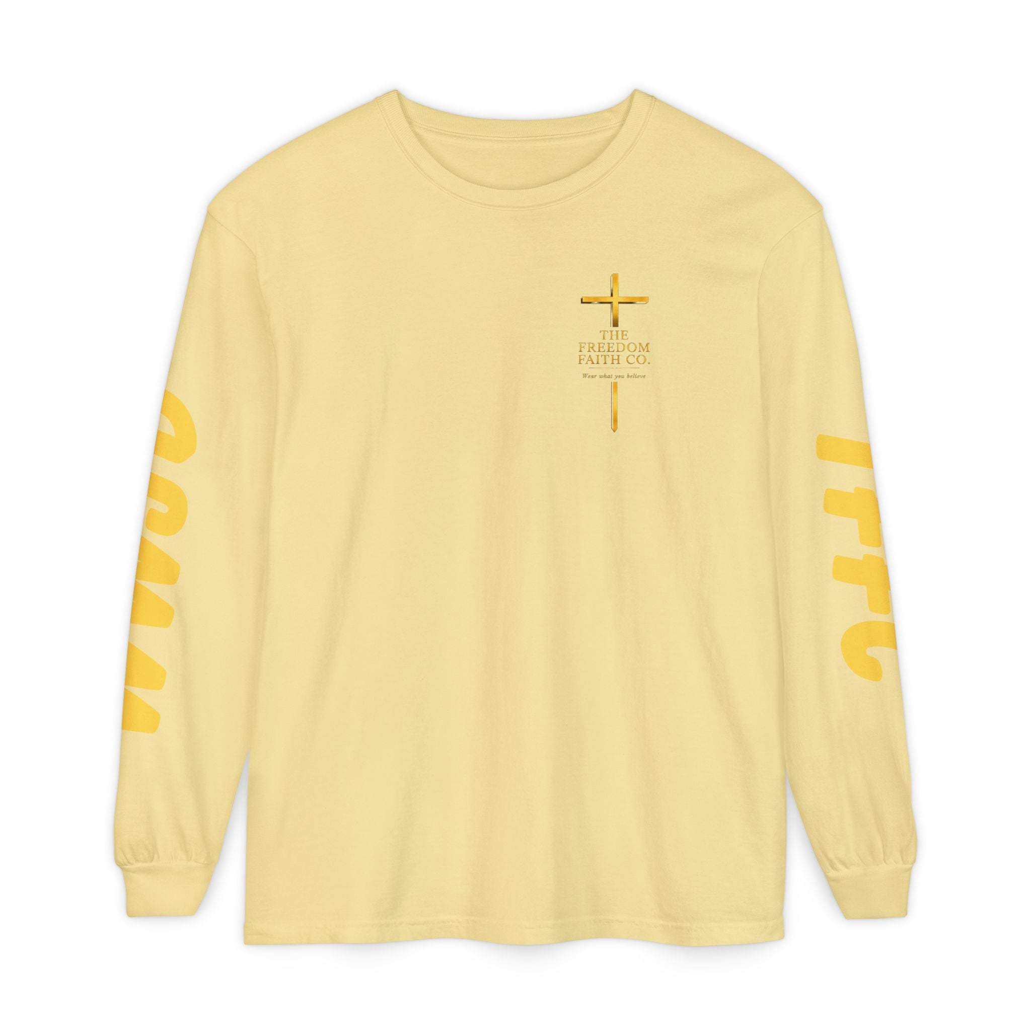Freedom Faith Co Brand Long Sleeve Tee