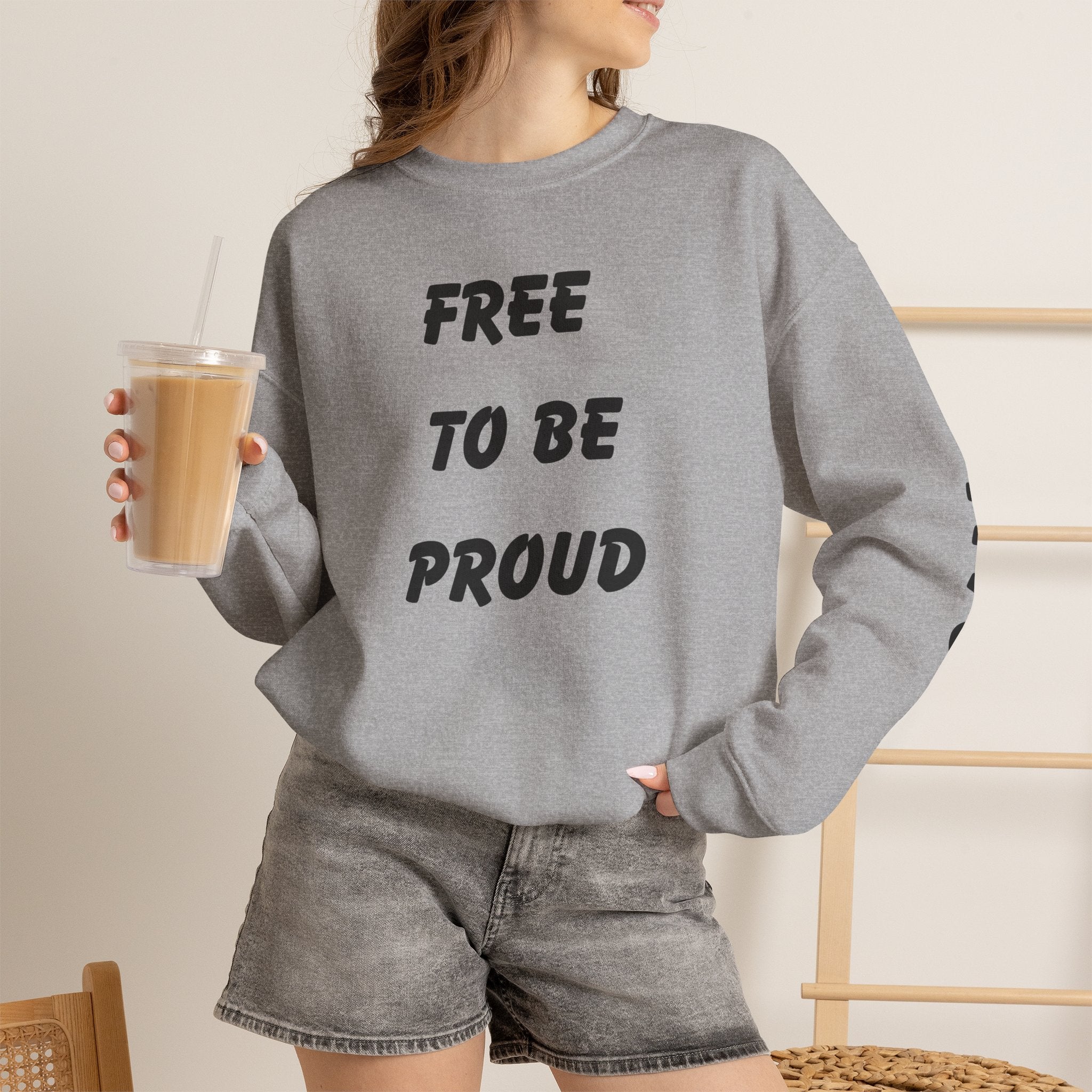 Unisex Signature Crewnecks - FREE TO BE PROUD, PROUD TO BE FREE