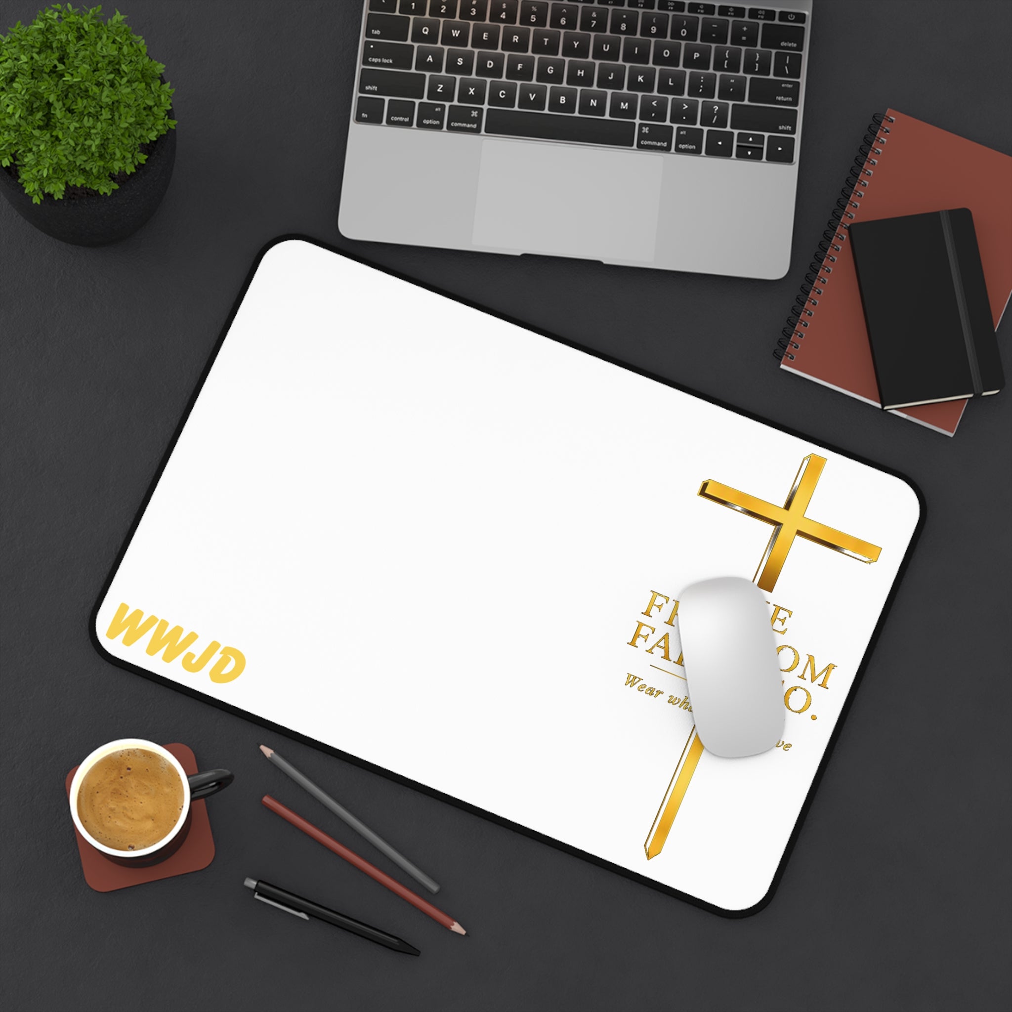 Freedom Faith Co Brand Desk Mat