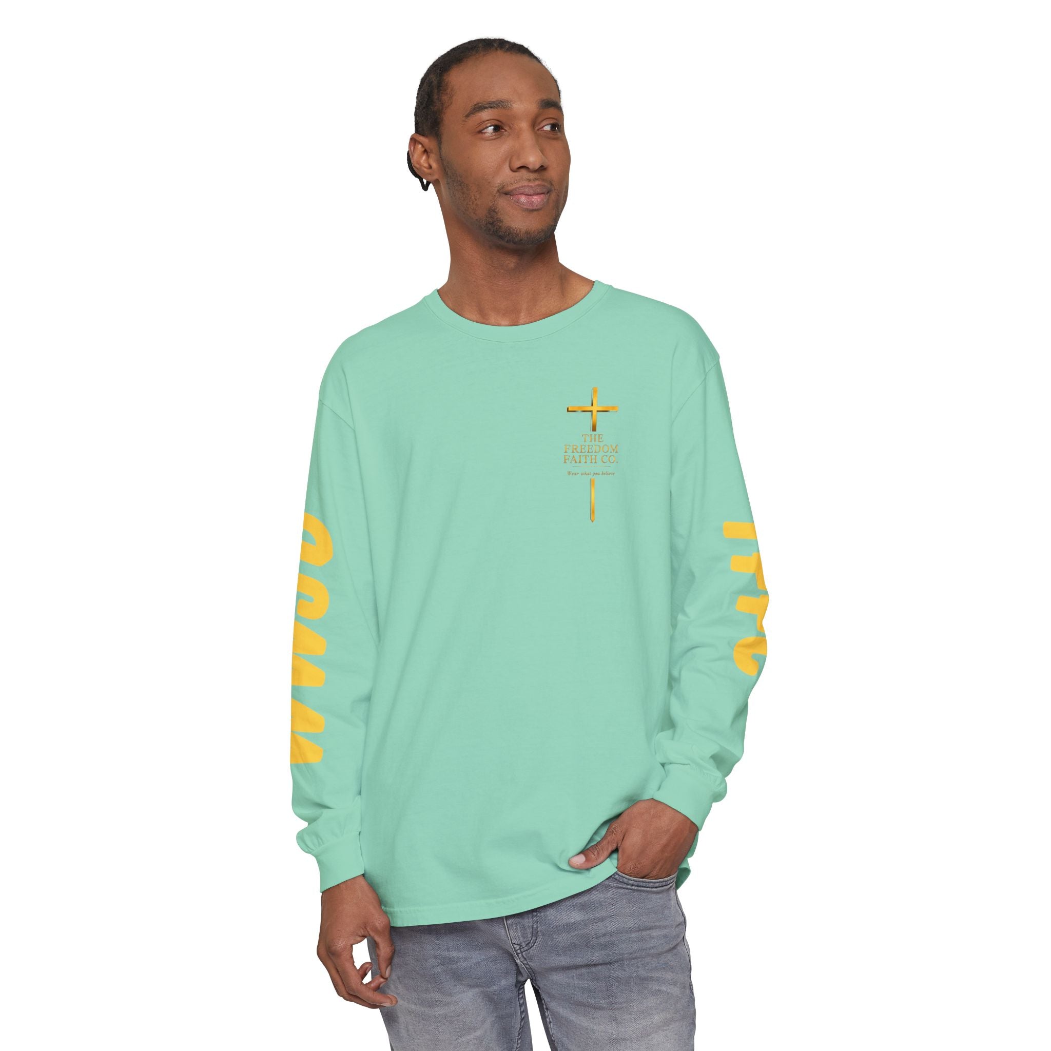 Freedom Faith Co Brand Long Sleeve Tee