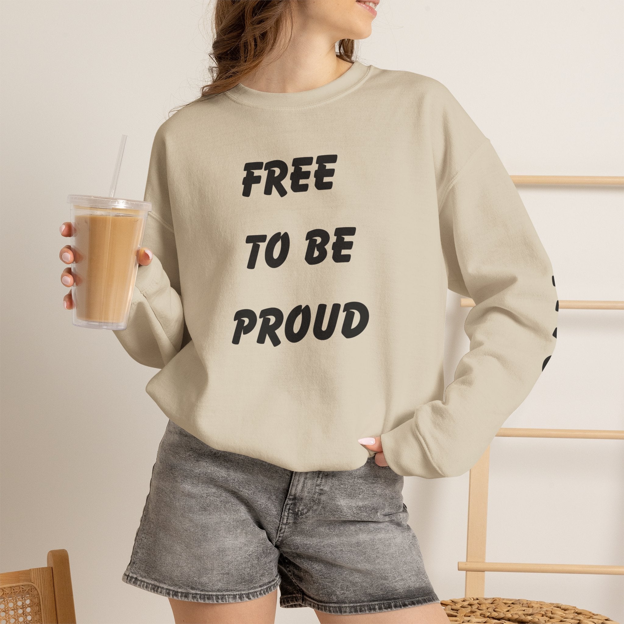 Unisex Signature Crewnecks - FREE TO BE PROUD, PROUD TO BE FREE