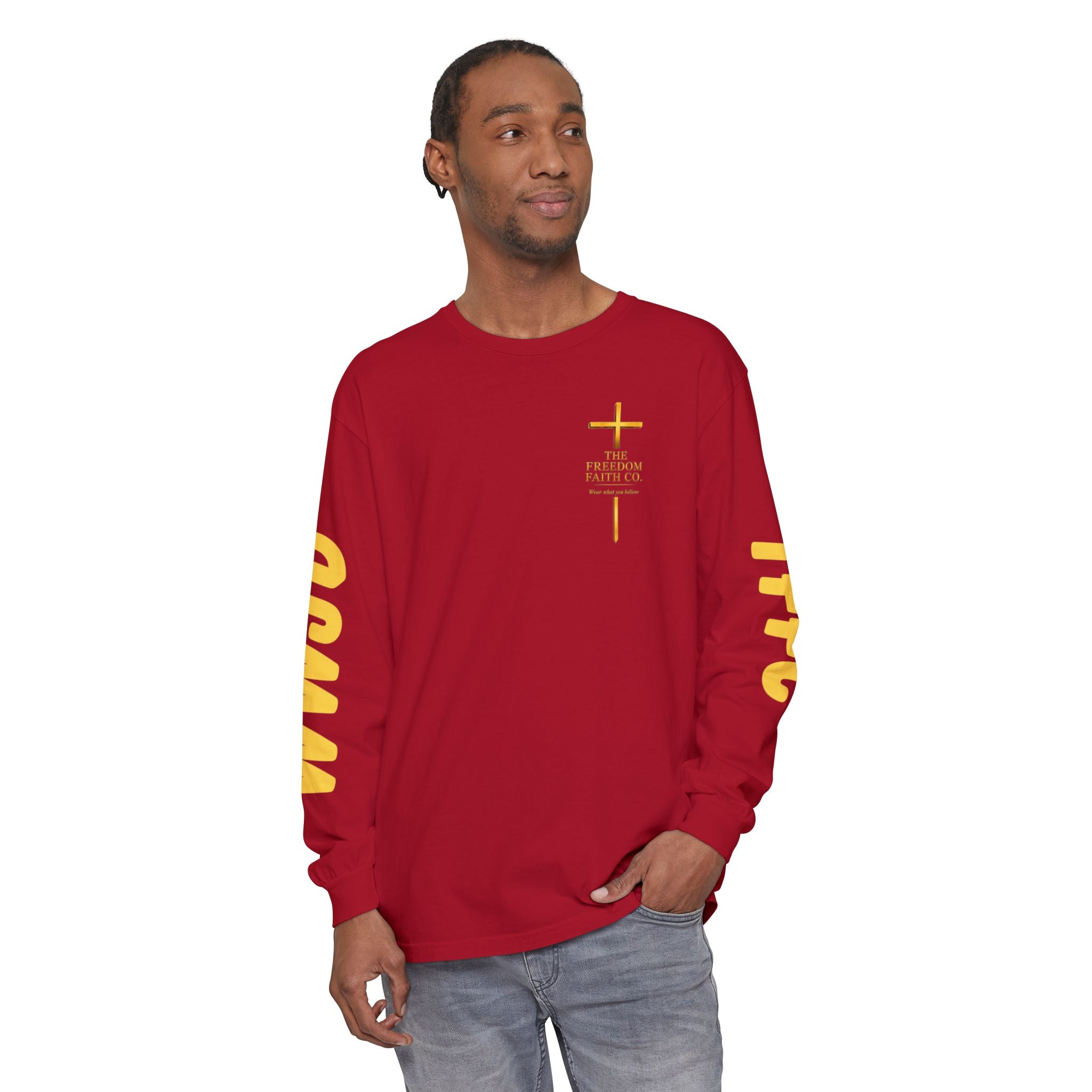 Freedom Faith Co Brand Long Sleeve Tee