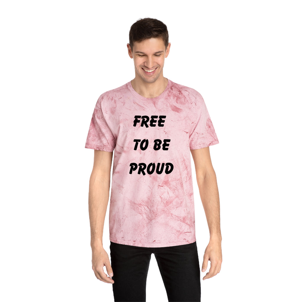 Unisex Signature Dye Tees - FREE TO BE PROUD, PROUD TO BE FREE