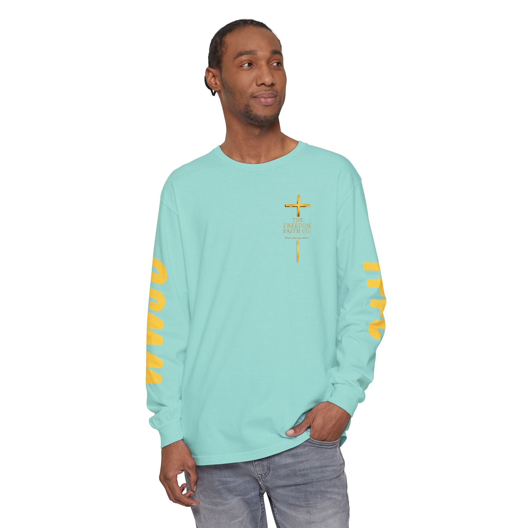 Freedom Faith Co Brand Long Sleeve Tee
