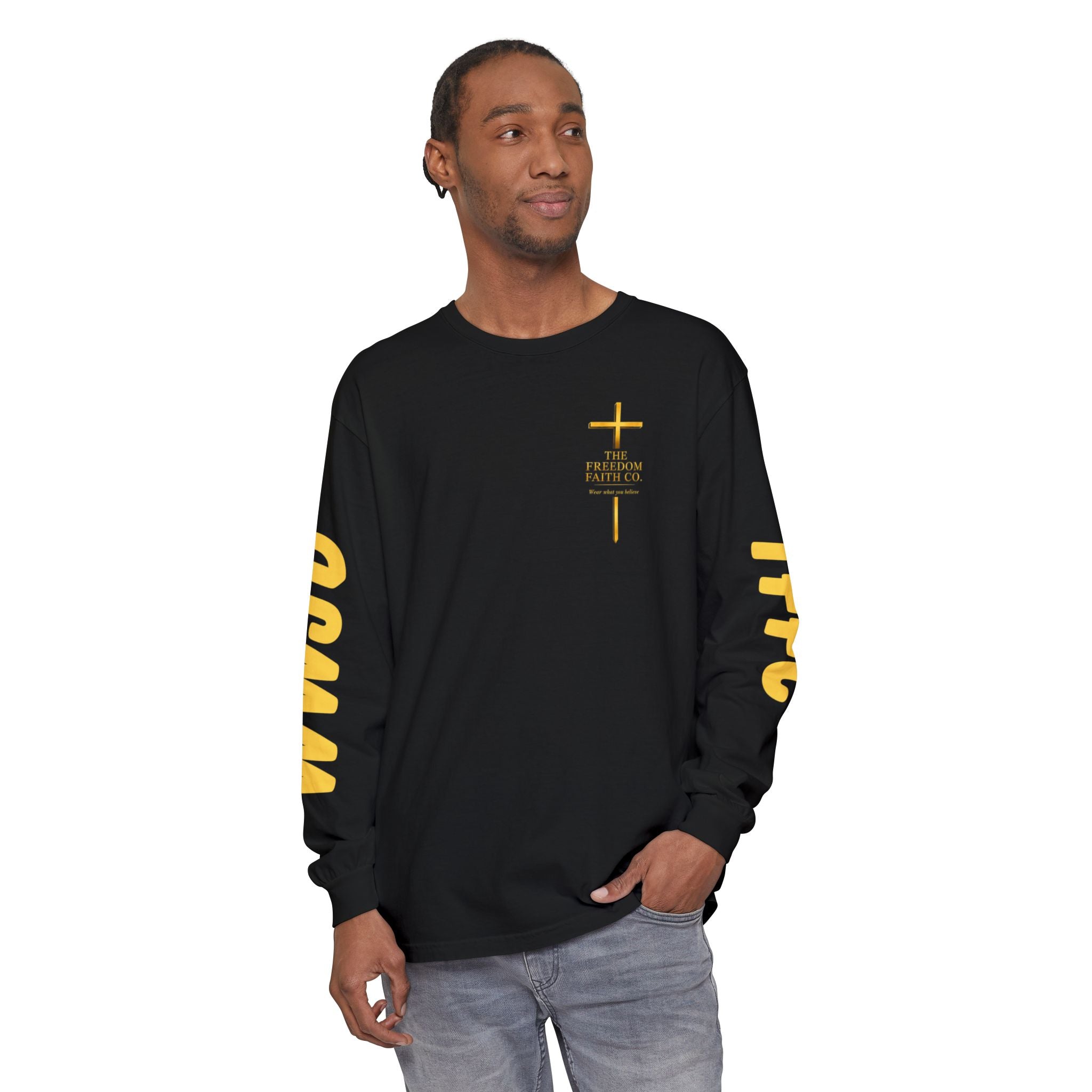 Freedom Faith Co Brand Long Sleeve Tee