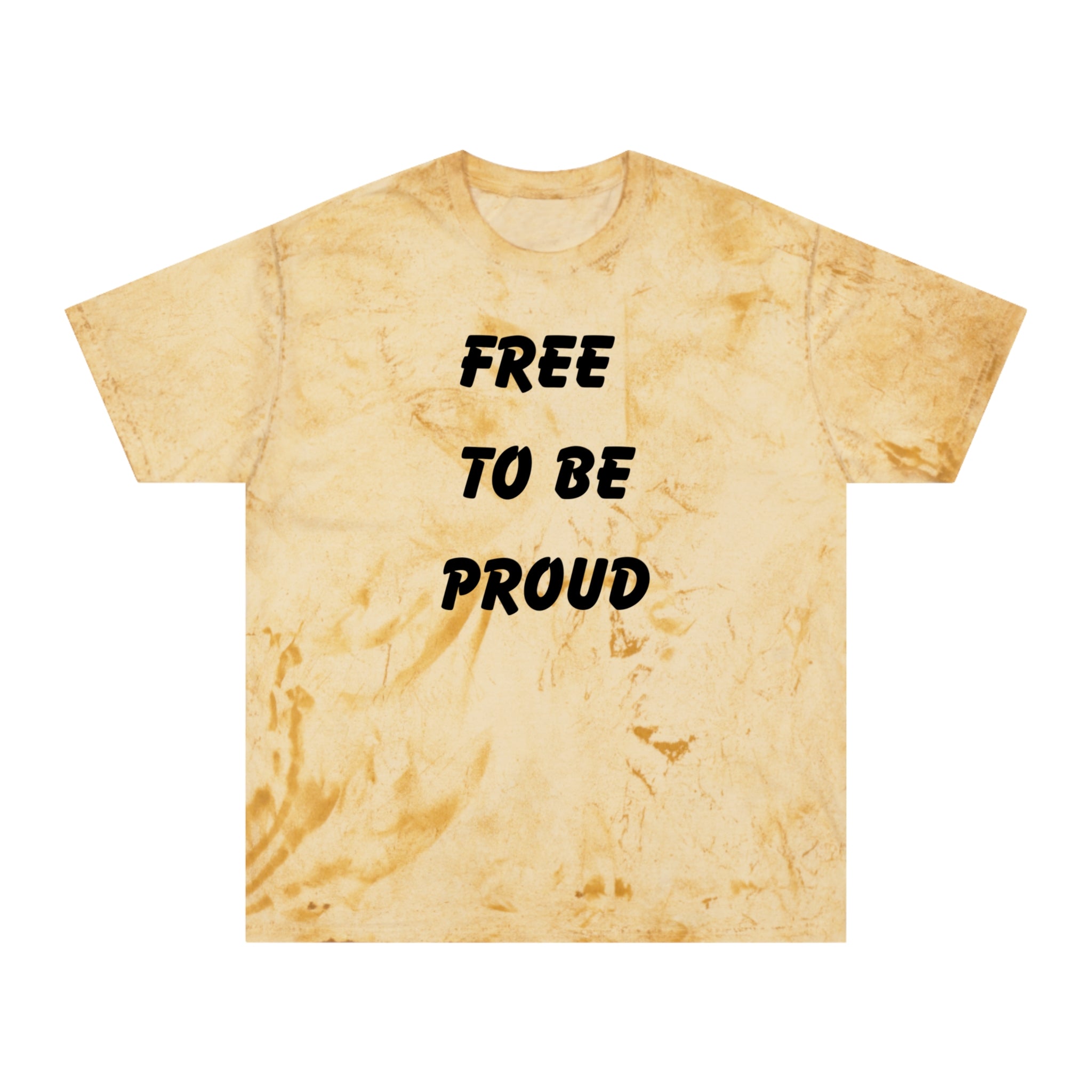 Unisex Signature Dye Tees - FREE TO BE PROUD, PROUD TO BE FREE