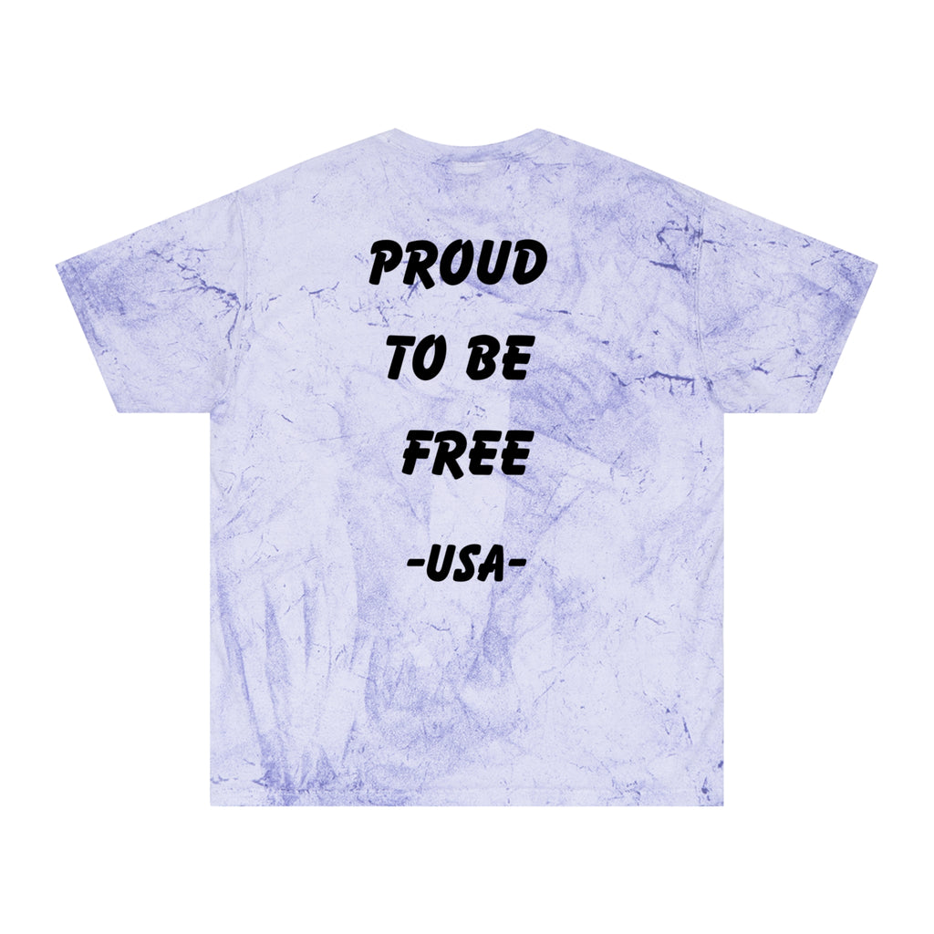 Unisex Signature Dye Tees - FREE TO BE PROUD, PROUD TO BE FREE