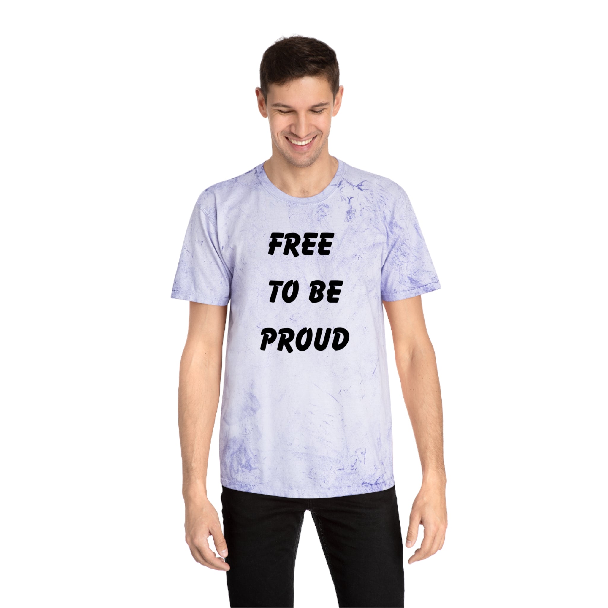 Unisex Signature Dye Tees - FREE TO BE PROUD, PROUD TO BE FREE