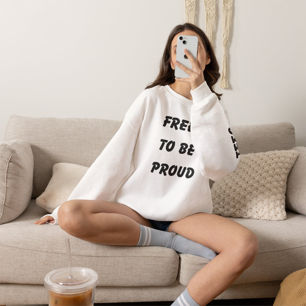 Unisex Signature Crewnecks - FREE TO BE PROUD, PROUD TO BE FREE
