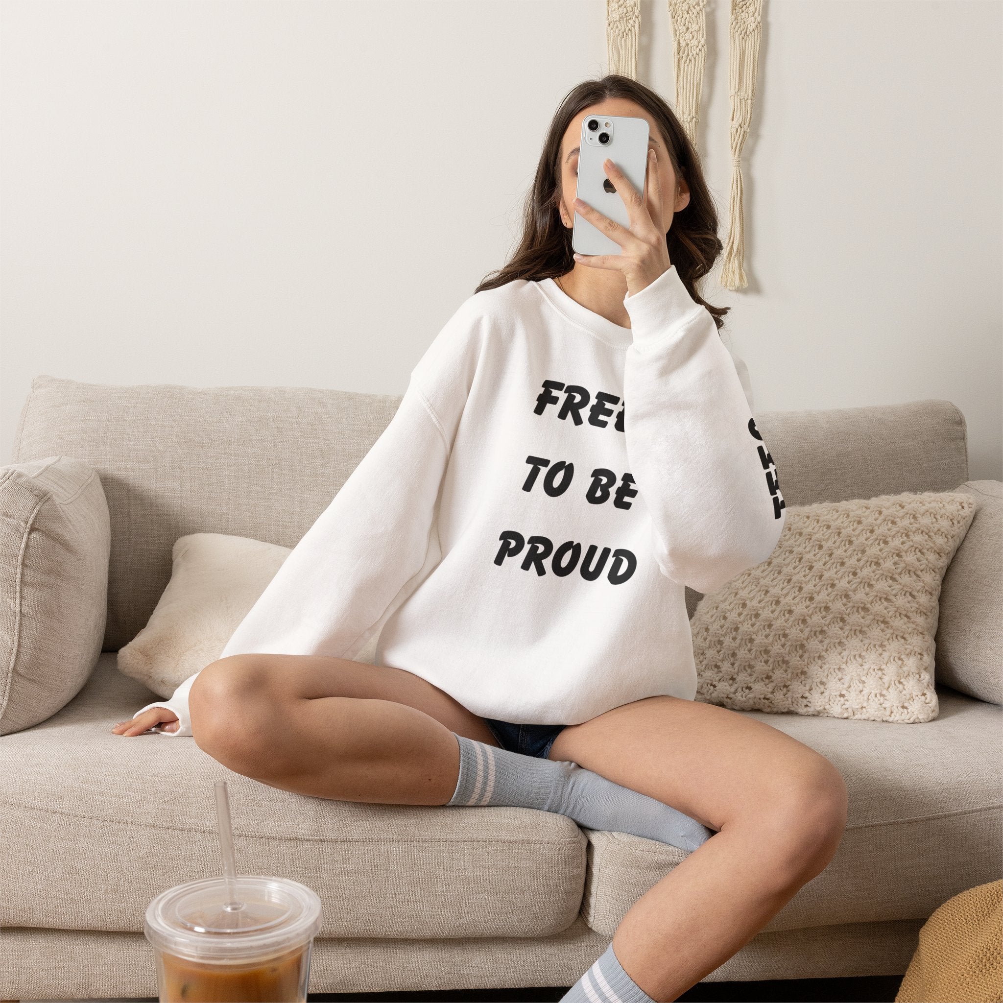 Unisex Signature Crewnecks - FREE TO BE PROUD, PROUD TO BE FREE