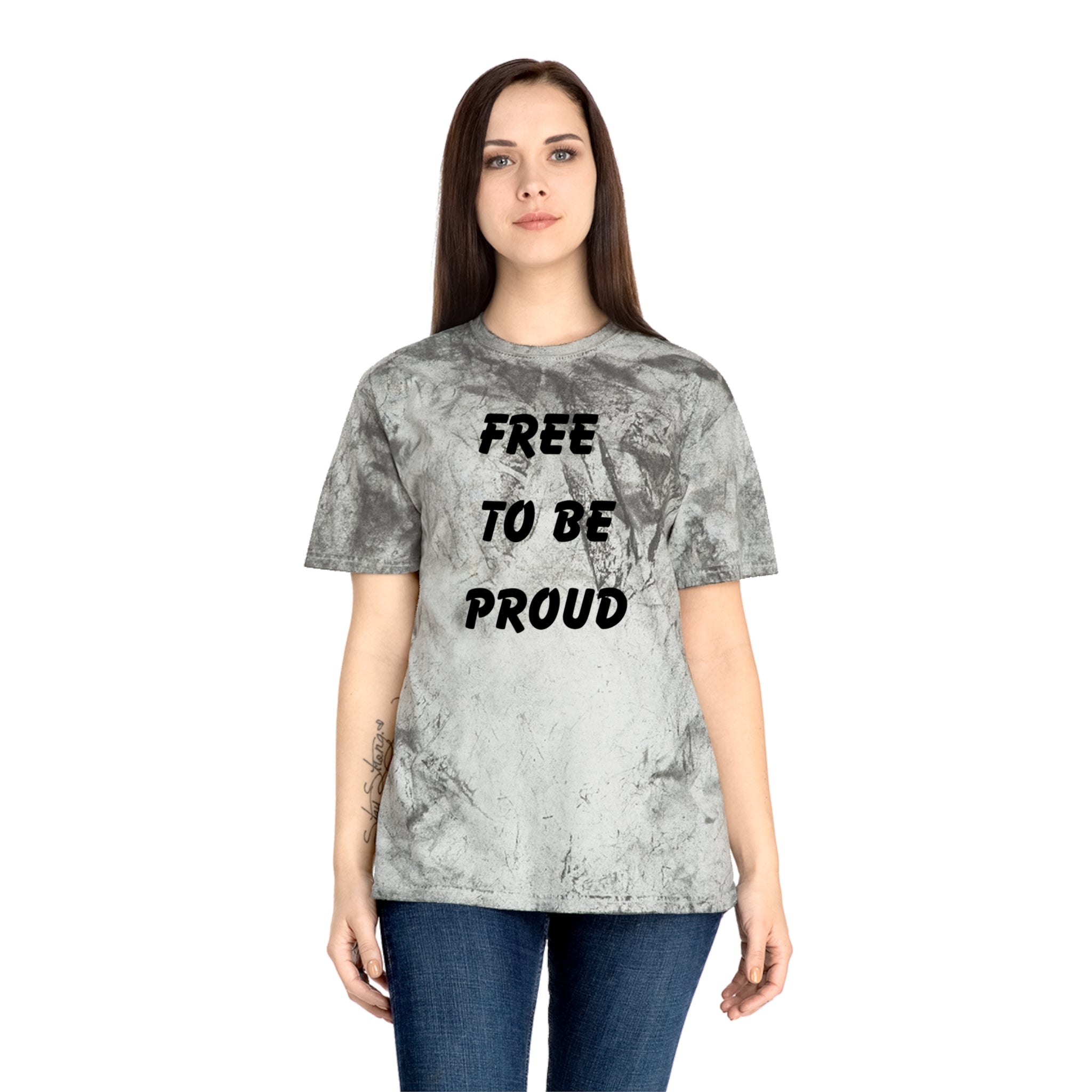 Unisex Signature Dye Tees - FREE TO BE PROUD, PROUD TO BE FREE