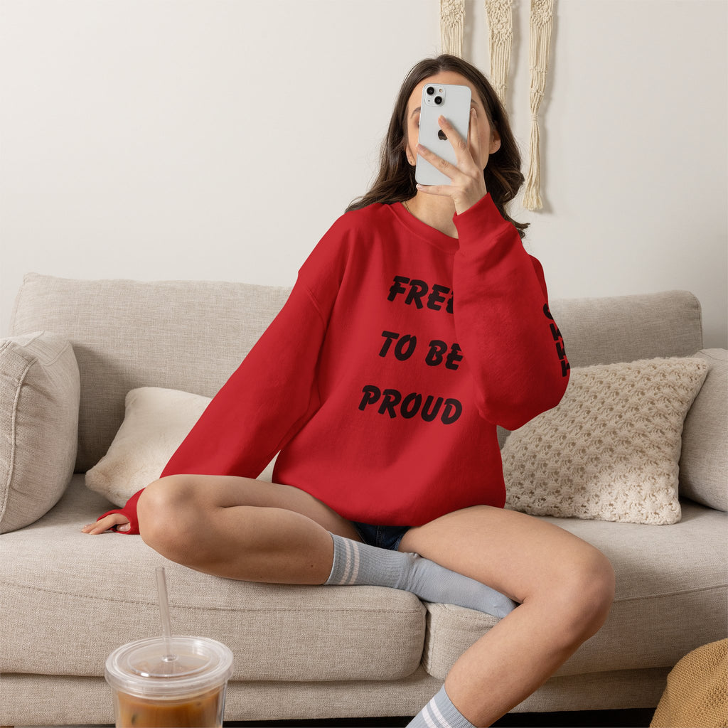Unisex Signature Crewnecks - FREE TO BE PROUD, PROUD TO BE FREE