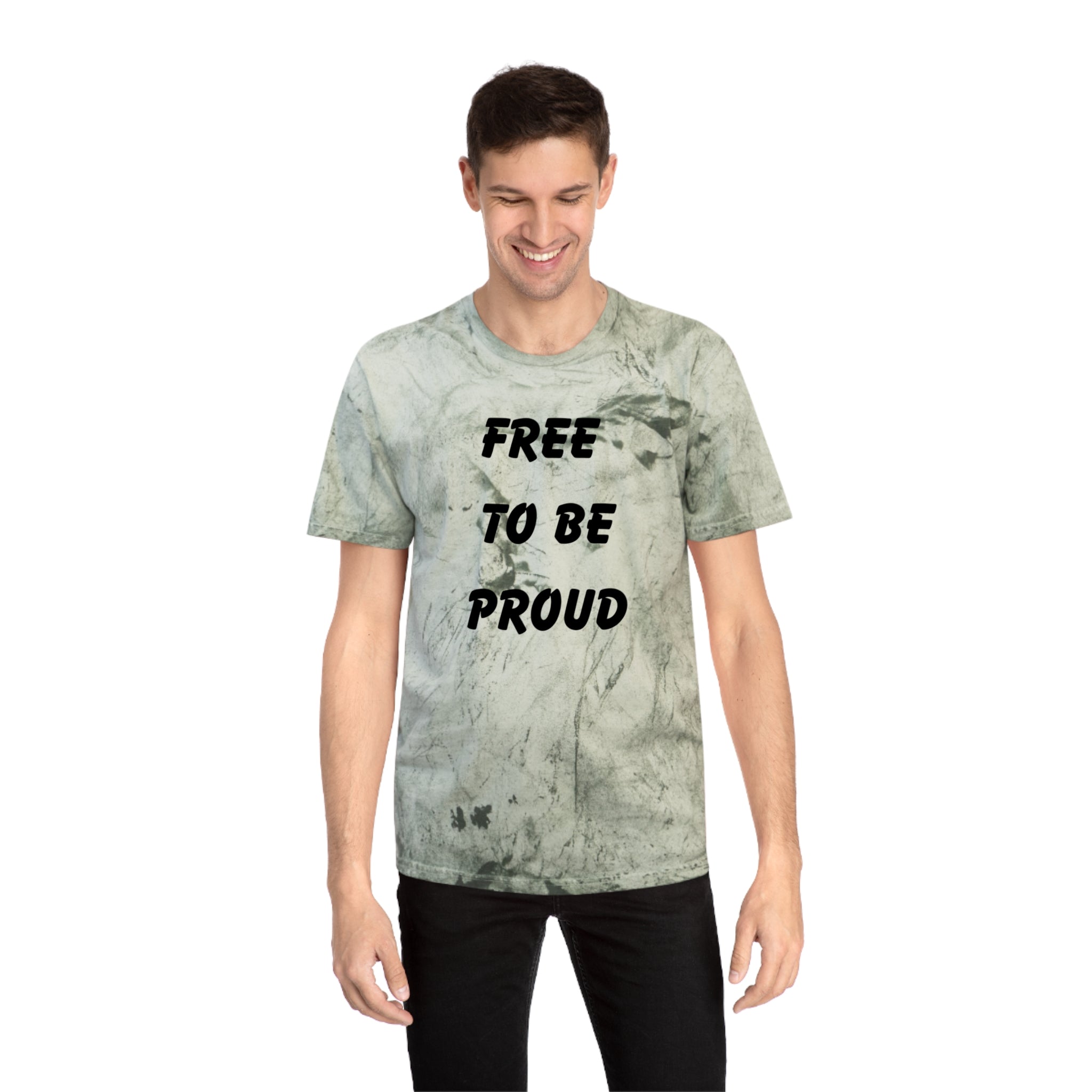Unisex Signature Dye Tees - FREE TO BE PROUD, PROUD TO BE FREE