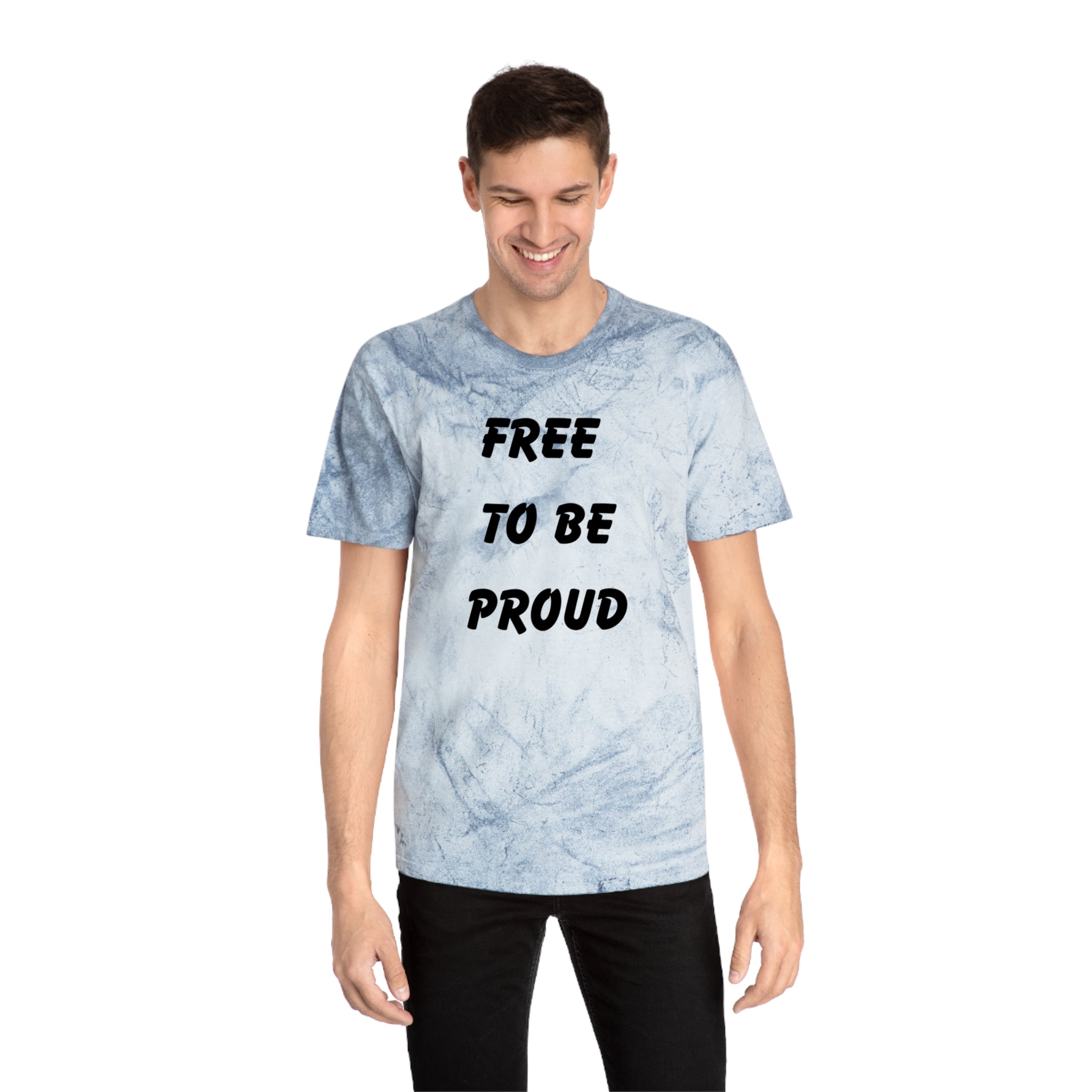 Unisex Signature Dye Tees - FREE TO BE PROUD, PROUD TO BE FREE