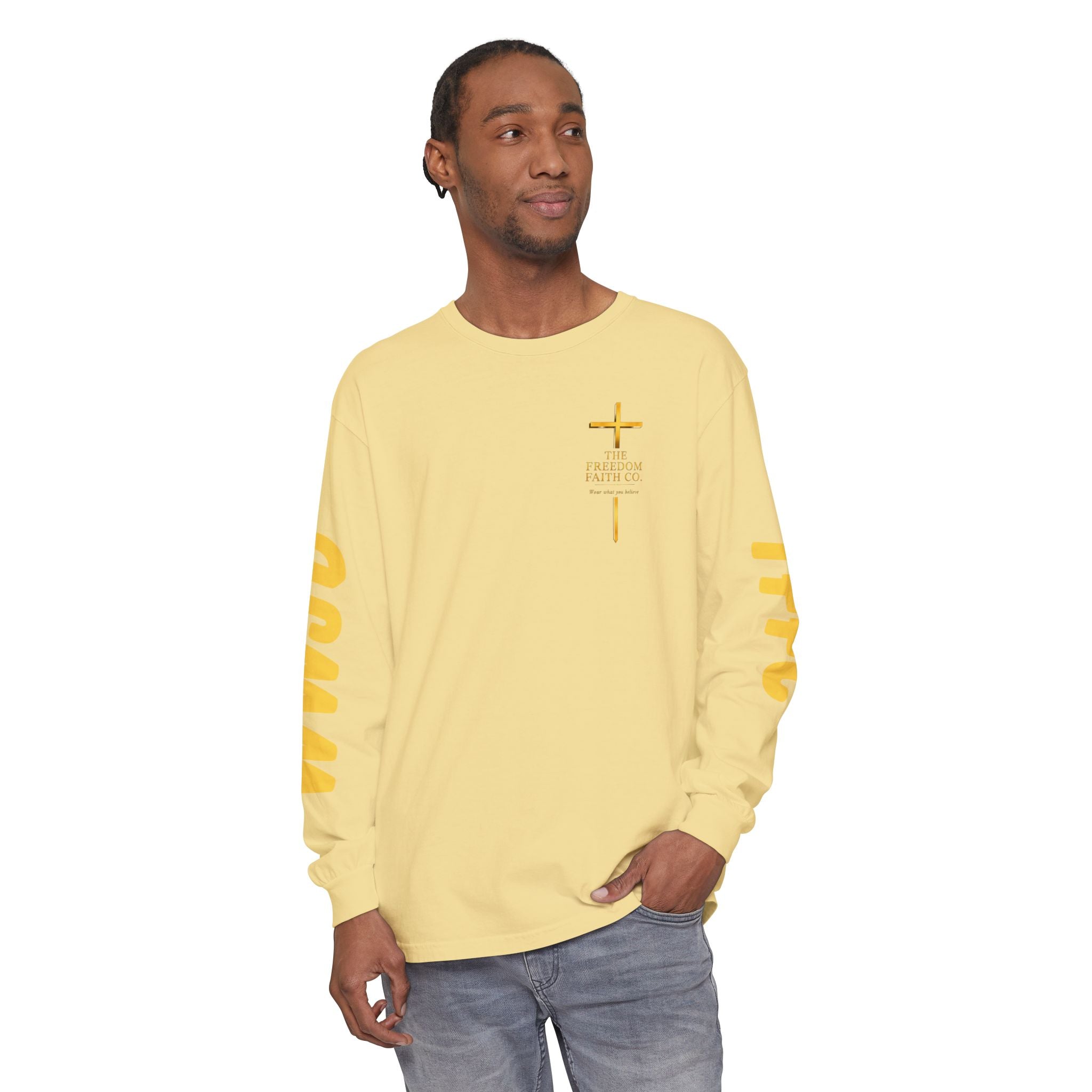 Freedom Faith Co Brand Long Sleeve Tee