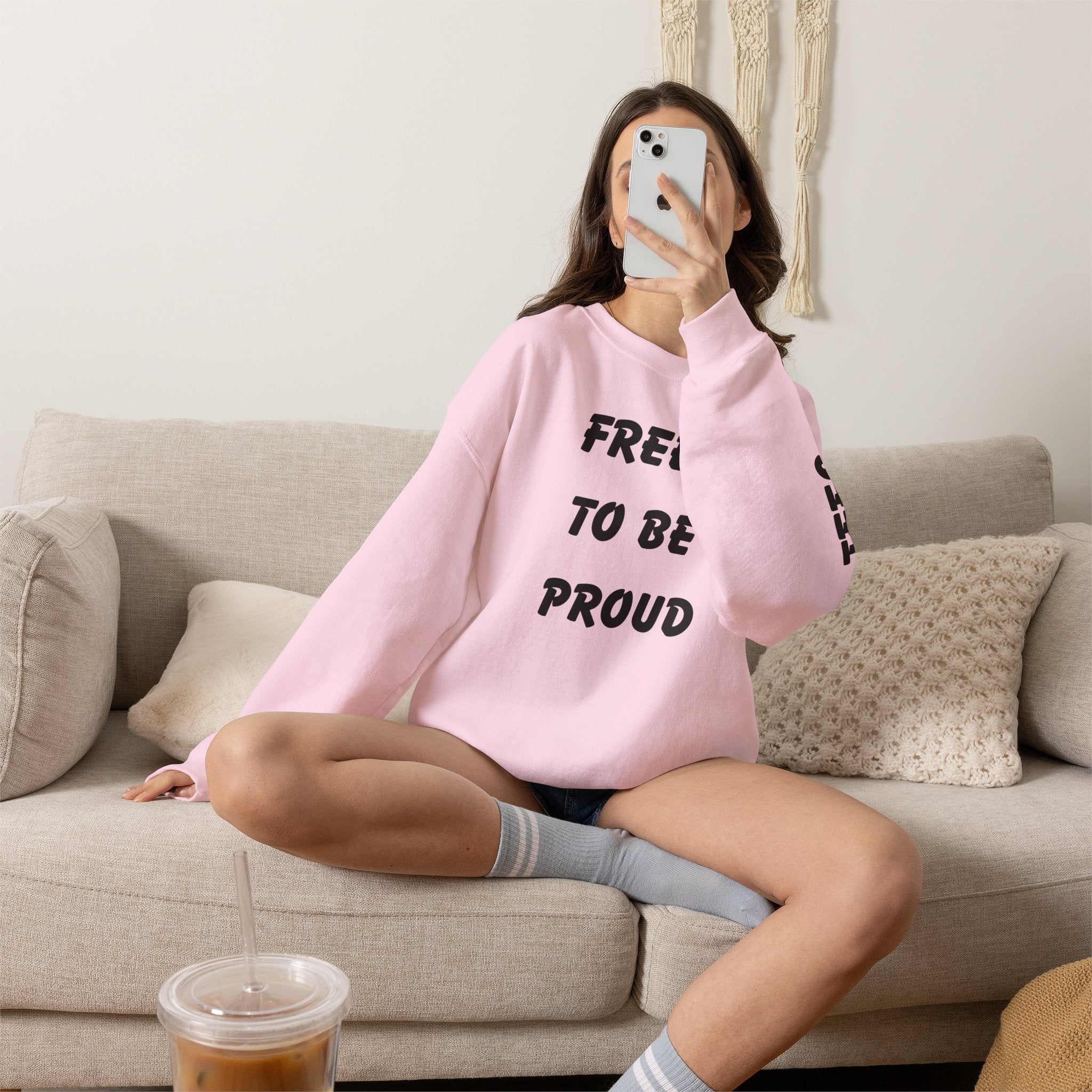Unisex Signature Crewnecks - FREE TO BE PROUD, PROUD TO BE FREE
